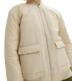 Große Größen|Mäntel & Jacken*O46bpx nachhaltiger Damen Blouson Bomber-Jacke mit Stehkragen Übergangs-Jacke 930683 Beige