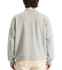 Pullover & Sweater*nanamica Herren Rundhals-Pullover Sweat-Shirt Herbst-Pullover Hellgrau