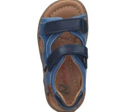 Sandalen*NATURINO Sky Kinder Echtleder-Sandalen für Jungen mit Klettverschluss Sommer-Schuhe 0010502430.81.1C74 Blau/Braun