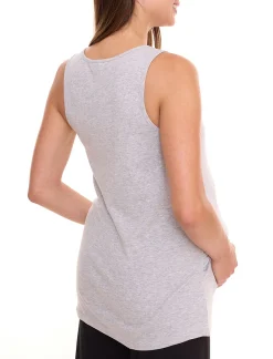 Tops & T-Shirts*neun 9 monate Damen Sommer-Top schlichtes Schwangerschafts-Shirt Umstandsmode Weiß oder Grau