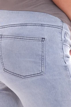 Große Größen|Hosen & Jeans*neun 9 monate Damen Sommer Umstands-Shorts bequeme Schwangerschafts-Shorts Sommer-Hose Blau/Grau oder Blau/Schwarz