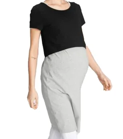 Kleider*neun 9 monate Damen Umstands-Kleid Schwangerschafts-Kleid mit T-Shirt 40603941 Grau/Schwarz