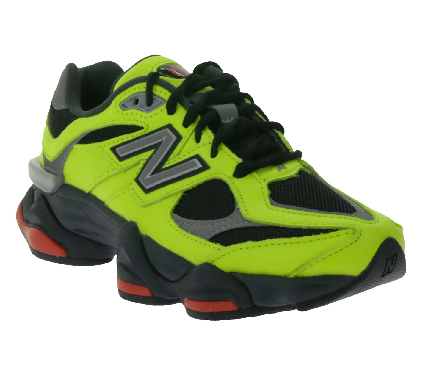 Sneaker & Turnschuhe*New Balance Herren und Damen Sneaker stylische Echtleder-Schuhe mit Dual-Density-Mittelsohle U90650NRG Neongelb/Schwarz