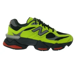 Sneaker & Turnschuhe*New Balance Herren und Damen Sneaker stylische Echtleder-Schuhe mit Dual-Density-Mittelsohle U90650NRG Neongelb/Schwarz