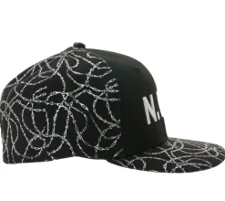 Caps & Mützen*BioworldMerch NIGGAZ WIT ATTITUDES Damen und Herren Hip Hop Cap Baumwoll-Cap Flat-Rim TC109821NWA Schwarz