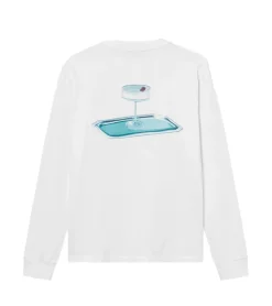 T-Shirts & Tank Tops|Pullover & Sweater*Nikben Herren Langarm-Shirt nachhaltiges Baumwoll-Pullover Rundhals-Shirt Sweatshirt 6319 Weiß