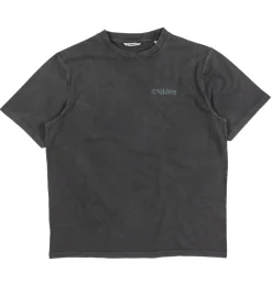 T-Shirts & Tank Tops*Nikben Herren T-Shirt stylisches Baumwoll-Shirt mit "But first Cocktails" Rückenprint 6319 verwaschenes Schwarz