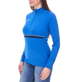 Fitnessmode & Jogginghosen|Sweater & Pullover*NIKE Academy 21 Dry Drill Longsleeve Damen Trainings-Top mit Half-Zip Sweatshirt mit Dry-Fit CV2653-463 Blau