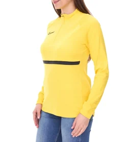 Fitnessmode & Jogginghosen|Sweater & Pullover*NIKE Academy 21 Dry Drill Longsleeve Damen Trainings-Top mit Half-Zip Sweatshirt mit Dry-Fit CV2653 in Gelb oder Grün