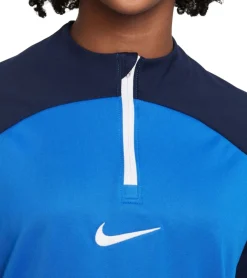 Pullover & Sweater|Jogginghosen & Fitnessmode*NIKE Academy Pro Drill Kinder Langarm-Shirt mit Dry-Fit Technologie Fitness-Shirt für Mädchen oder Jungen Teenie Sport-Shirt Teenager DH9280-463 Blau/Navy