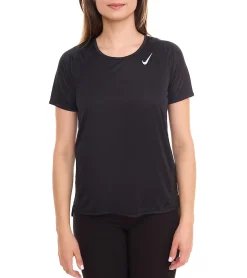 Fitnessmode & Jogginghosen|Tops & T-Shirts*NIKE Dri-FIT Race Damen T-Shirt kurzärmliges Fitness-Shirt luftiges Sport-Shirt DD5927 010 Schwarz