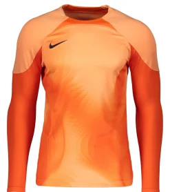 Pullover & Sweater|Jogginghosen & Fitnessmode*NIKE Gardien IV Kinder Langarm-Shirt mit Dry-Fit Technologie Fitness-Shirt für Mädchen oder Jungen Teenie Sport-Shirt DH8346-819 Orange