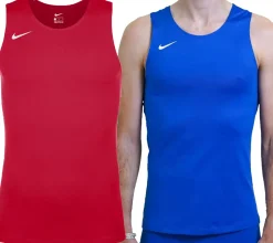 Sportoberbekleidung|Jogginghosen & Fitnessmode*NIKE Herren Sport-Shirt Muskel-Shirt mit Dri-FIT-Technologie Fitness-Shirt Tank- Top NT0306 Blau oder Rot