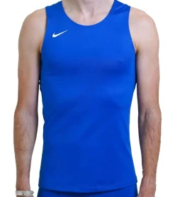Sportoberbekleidung|Jogginghosen & Fitnessmode*NIKE Herren Sport-Shirt Muskel-Shirt mit Dri-FIT-Technologie Fitness-Shirt Tank- Top NT0306 Blau oder Rot