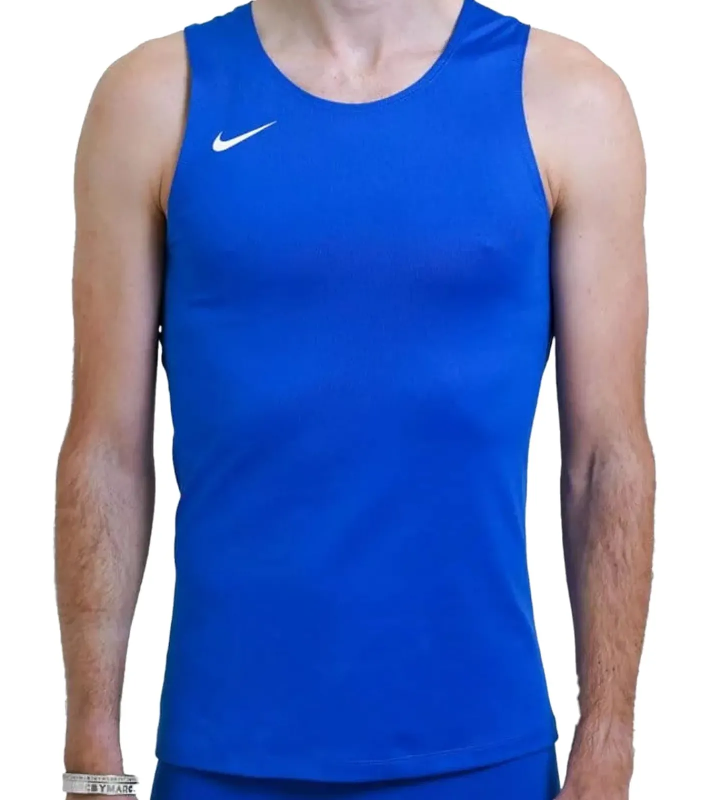Sportoberbekleidung|Jogginghosen & Fitnessmode*NIKE Herren Sport-Shirt Muskel-Shirt mit Dri-FIT-Technologie Fitness-Shirt Tank- Top NT0306-463 Blau