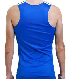 Sportoberbekleidung|Jogginghosen & Fitnessmode*NIKE Herren Sport-Shirt Muskel-Shirt mit Dri-FIT-Technologie Fitness-Shirt Tank- Top NT0306-463 Blau