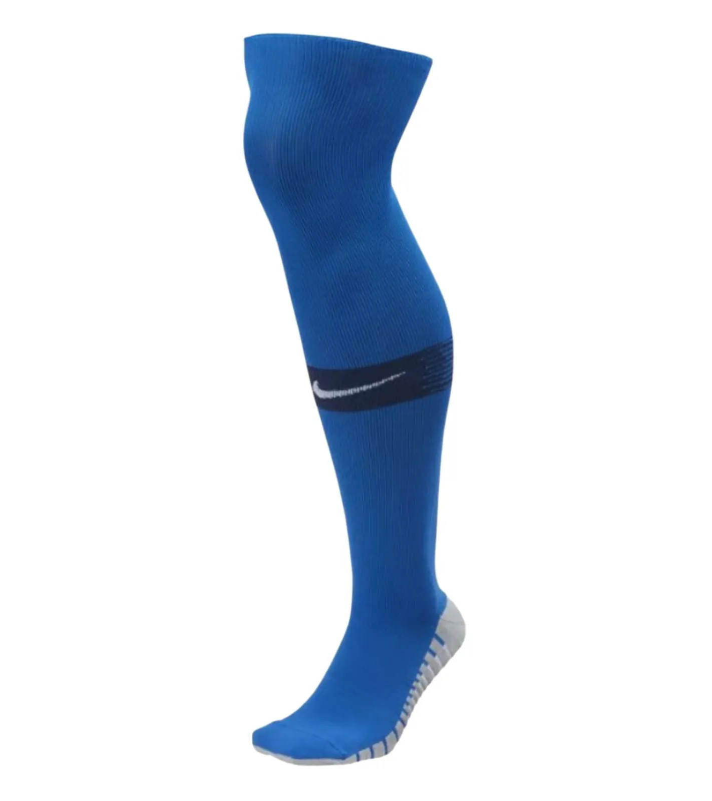 Strümpfe & Socken|Sportunterbekleidung*NIKE Matchfit Knie-Strümpfe für Herren aus Strick klassische Fußball-Stutzen mit DRI-FIT-Technologie coole Sport-Socken mit Marken-Logo SX6836-464 Blau