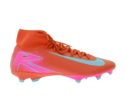 Fußballschuhe|Ballsport*NIKE Mercurial Superfly 10 Academy FG/MG Fußball-Schuhe Nocken-Schuhe mit Skin und Air Zoom Elementen FQ1456-800 Rot/Pink/Türkis
