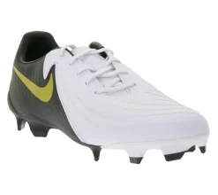 Fußballschuhe|Ballsport*NIKE Phantom GX II 2 FG Academy FG/MG Fußball-Schuhe mit gedämpfter Innensohle Nocken-Schuhe FD6723 100 Weiß/Schwarz
