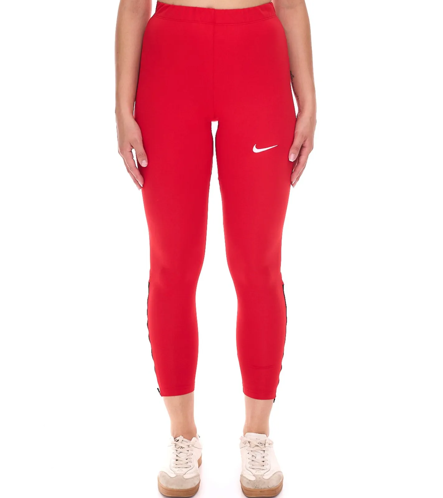 Sportunterbekleidung|Ballsport*NIKE Sporttight Damen Trainings-Hose mit DRI-FIT-Technologie leichte Sport-Hose atmungsaktive Fußball-Hose Slim-Fit NT0314-657 Rot