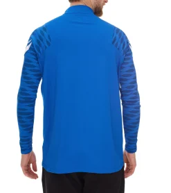 Pullover & Sweater|Sportoberbekleidung*NIKE Strike 21 Dry Drill Longsleeve Herren Trainings-Pullover mit Half-Zip Sport-Troyer mit Dry-Fit Langarm-Shirt CW5858-463 Blau