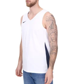 T-Shirts & Tank Tops*NIKE Team Basketball Herren Tank-Top mit DryFit Sport-Shirt Trainings-Shirt NT0199-101 Weiß/Dunkelblau