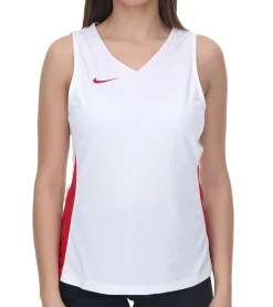Sportoberbekleidung|Tops & T-Shirts*NIKE Team Fitness Damen Tank-Top mit DryFit Sport-Shirt Trainings-Shirt NT0211-103 Weiß/Rot