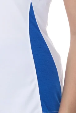 Sportoberbekleidung|Fitnessmode & Jogginghosen*NIKE Team Fitness Damen Tank-Top mit DryFit Sport-Shirt Trainings-Shirt NT0211-102 Weiß/Blau