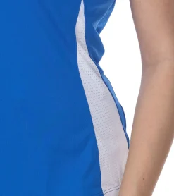 Sportoberbekleidung|Fitnessmode & Jogginghosen*NIKE Team Fitness Damen Tank-Top mit DryFit Sport-Shirt Trainings-Shirt NT0211-463 Blau/Weiß