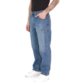 Jeans & Hosen*NORTHERN COUNTRY Herren Arbeits-Hose Cargo-Jeans Outdoor-Hose Denim-Hose 55233356 Blau
