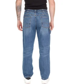 Jeans & Hosen*NORTHERN COUNTRY Herren Arbeits-Hose Cargo-Jeans Outdoor-Hose Denim-Hose 55233356 Blau