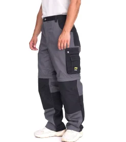 Jeans & Hosen*NORTHERN COUNTRY Herren Arbeits-Hose mit Knie-Verstärkung Berufsbekleidung Heimwerker-Hose 12746943 Grau/Schwarz