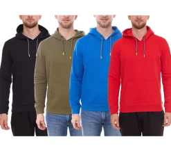 Pullover & Sweater*NORTHERN COUNTRY Herren Kapuzen-Pullover Baumwoll-Hoody Langarm-Shirt 00009469 Grün, Schwarz, Blau oder Rot