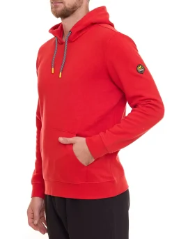 Pullover & Sweater*NORTHERN COUNTRY Herren Kapuzen-Pullover Baumwoll-Hoody Langarm-Shirt 00009469 Rot