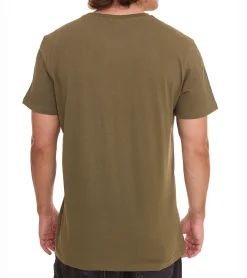 T-Shirts & Tank Tops*NORTHERN COUNTRY Herren T-Shirt modisches Baumwoll-Shirt mit Logo-Print 00009471 , Grün, Schwarz oder Rot Blau