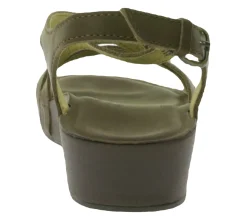 Zehentrenner & Sandalen*OluKai Nana Damen Echtleder-Sandalette Keilabsatz Sommer-Schuhe 20323-SASA Braun