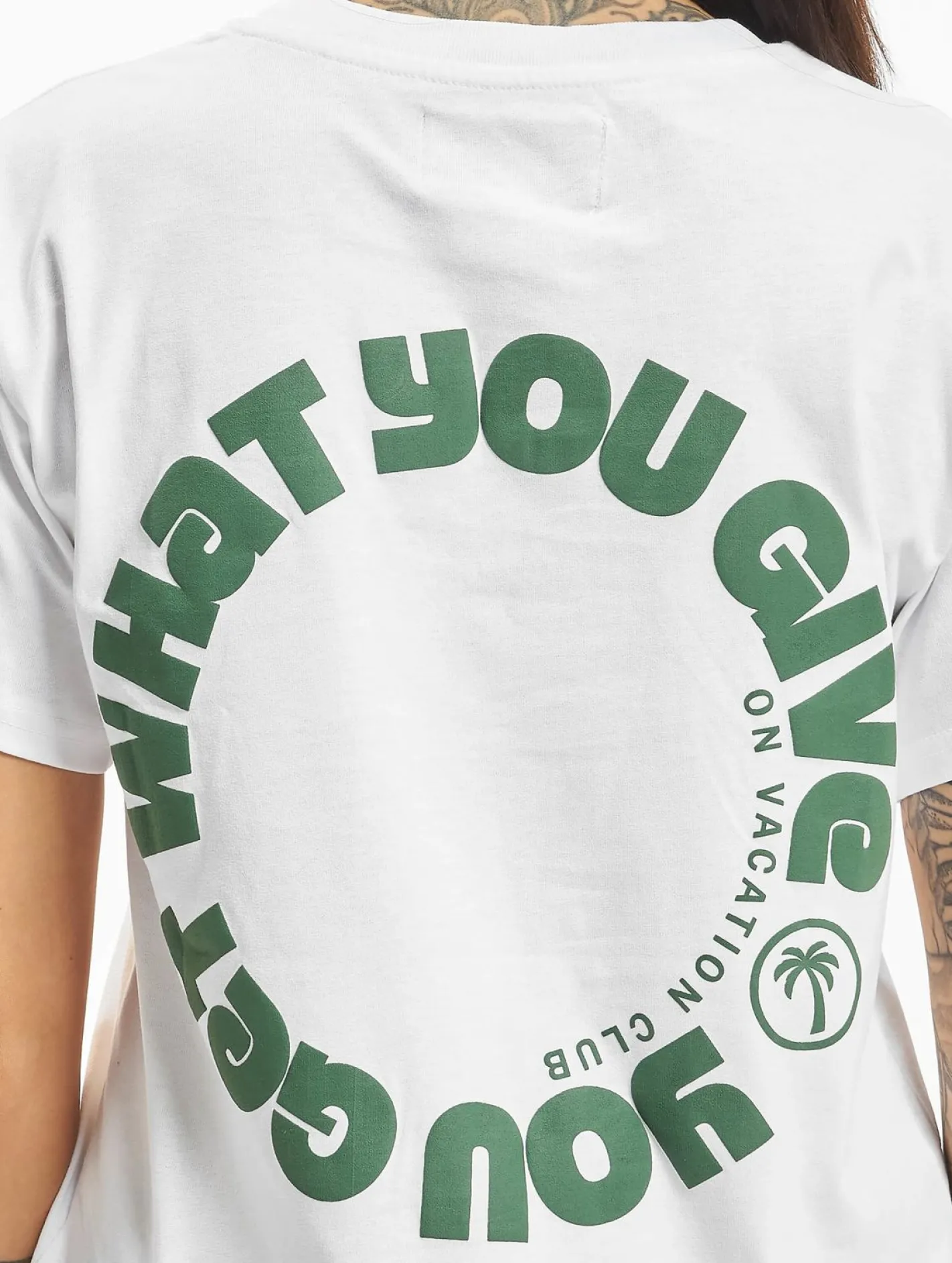 Tops & T-Shirts*On Vacation Damen Circle T-Shirt weiß