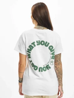 Tops & T-Shirts*On Vacation Damen Circle T-Shirt weiß