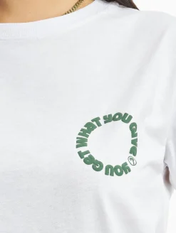 Tops & T-Shirts*On Vacation Damen Circle T-Shirt weiß