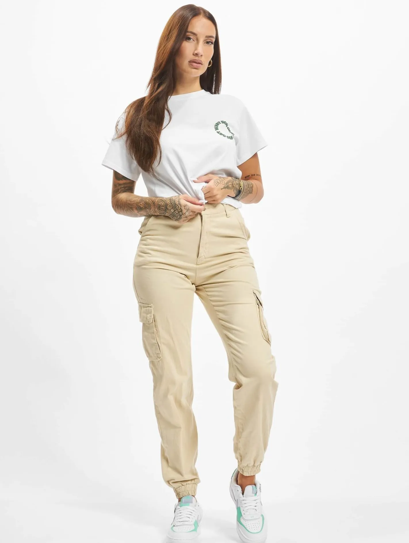 Tops & T-Shirts*On Vacation Damen Circle T-Shirt weiß