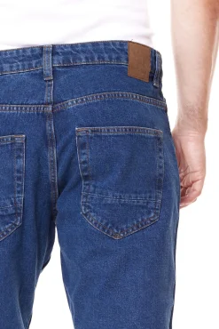 Jeans & Hosen*ONLY & SONS Avi Beam Cropped Herren Jeans Hose mit Retro-Waschung 22021420 Dunkelblau