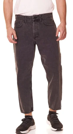 Jeans & Hosen*ONLY & SONS Avi Beam Herren Cropped Jeans verwaschene Hose 22022852 Schwarz