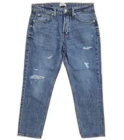 Jeans & Hosen*ONLY & SONS Avi Crop Herren Jeans Cropped-Hose Denim-Hose Baumwoll-Hose 22024381 Blau