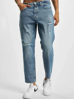 Jeans & Hosen*ONLY & SONS Avi Crop Slim Fit Schmal geschnittene Jeans blau