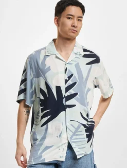 T-Shirts & Tank Tops*ONLY & SONS Bertil Reg Visc Linen AOP T-Shirts Bergfrühling