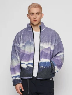 Pullover & Sweater*ONLY & SONS Blaze Aop Hoodies mit durchgehendem Reißverschluss Abenddämmerung