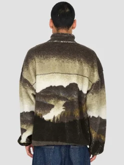 Pullover & Sweater*ONLY & SONS Blaze Aop Kapuzenpullover mit durchgehendem Reißverschluss in Aschenputtelbraun