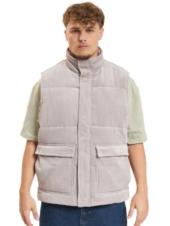 Jacken & Mäntel*ONLY & SONS Cash Courduroy Pufferjacken aschgrau