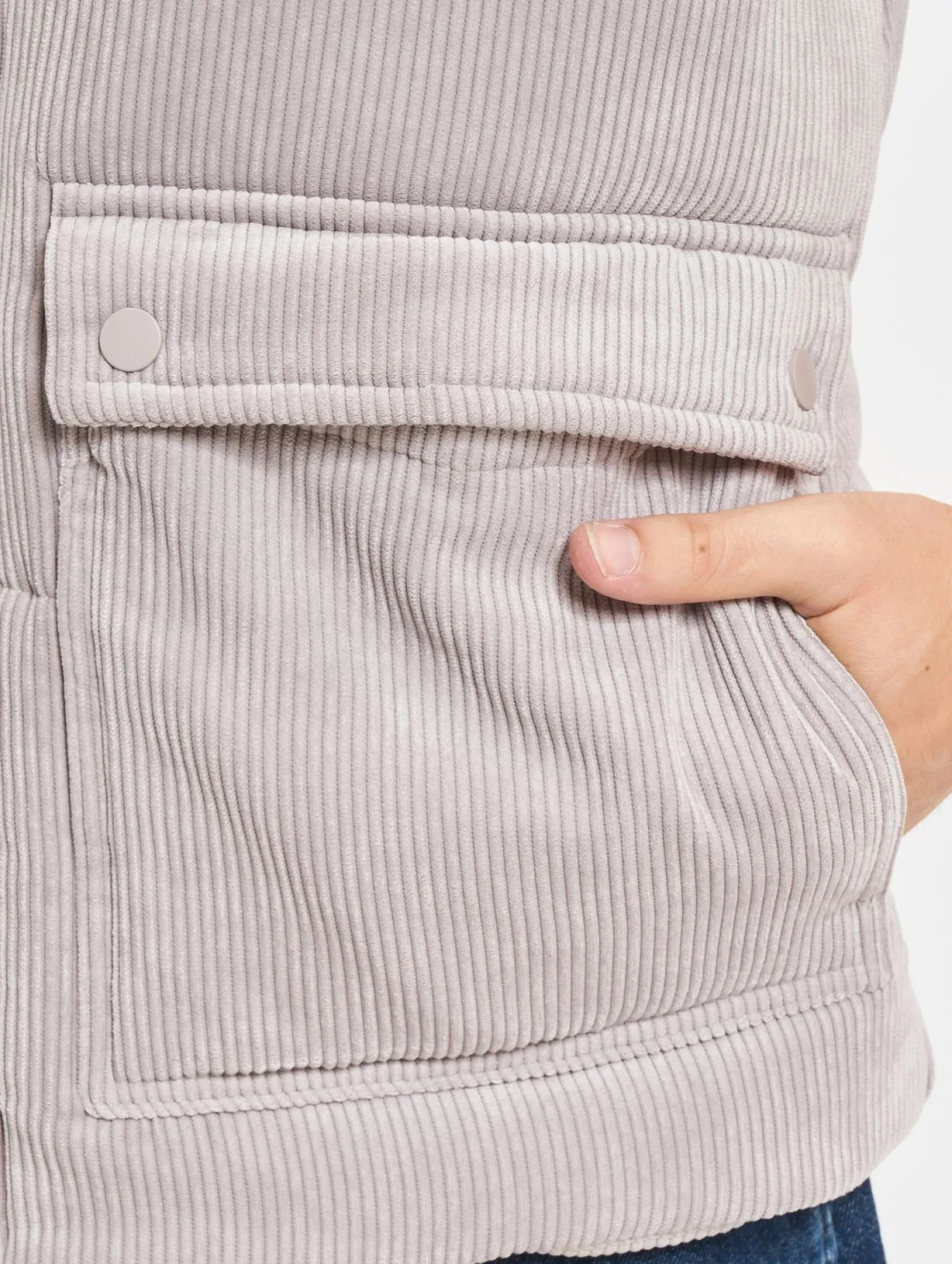 Jacken & Mäntel*ONLY & SONS Cash Courduroy Pufferjacken aschgrau