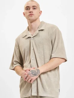 Hemden & Poloshirts*ONLY & SONS Deniz Terry Hemden mit silbernem Futter